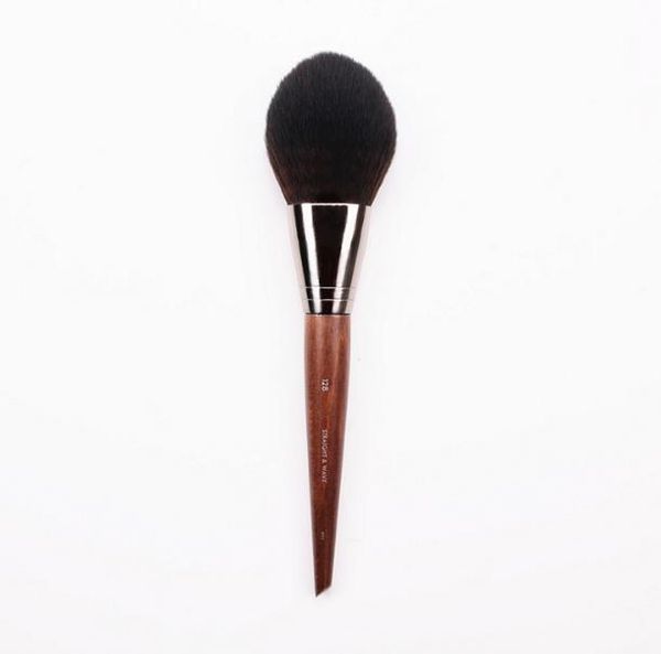 

France MUF Forever Straight Wavy Powder Blush Brush 128# Wood Handel Super soft Hair dhl shipping