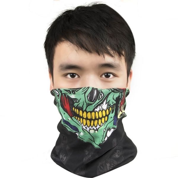 

creative multifunctional cycling seamless magic scarf for outdoor sports, Black