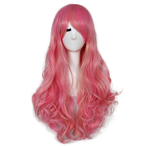 23 Inch Long Wavy Cheap African American Fake Hair Cosplay