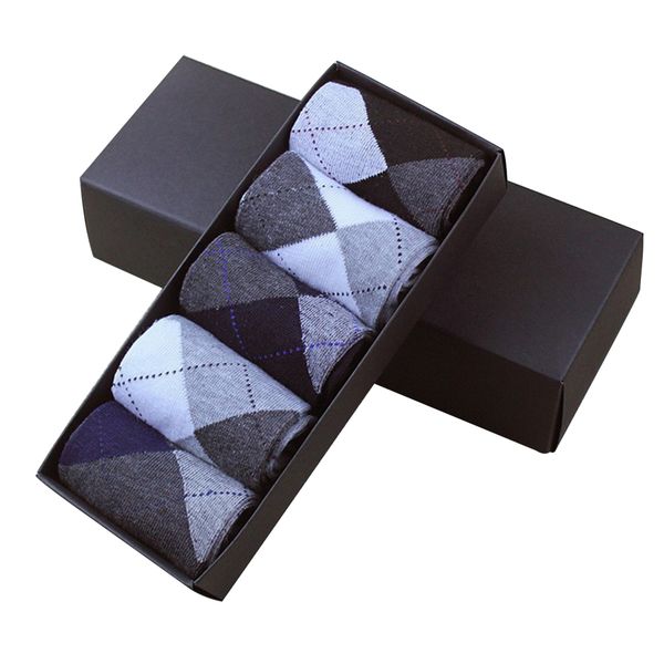 

5 pairs mens socks anti-skid comfortable warm cotton socks long for men winter autumn, Black