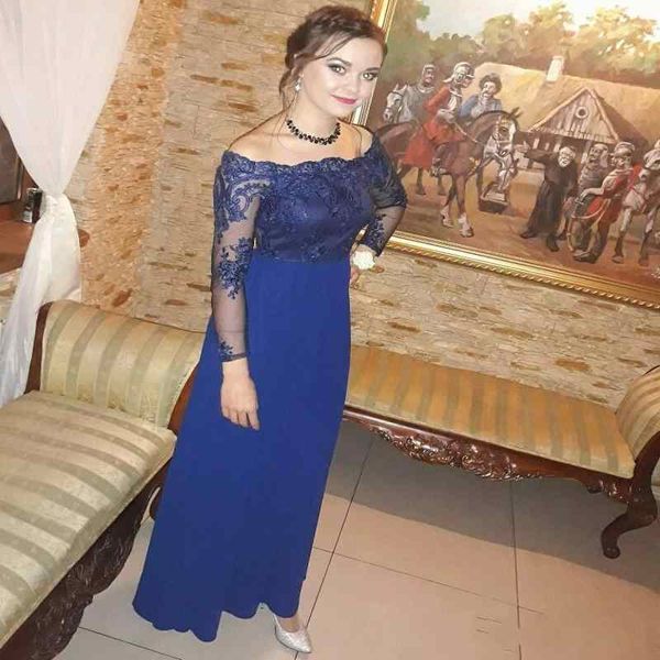 2024 elegante e plus size mãe noiva vestidos de mangas compridas com renda de renda bainha no tornozelo de casamento vestidos de noite 403