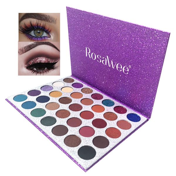 

35 colors matte pearl eye shadow glitter diamond sequins beauty eye shadow tray set beauty brighten cosmetic