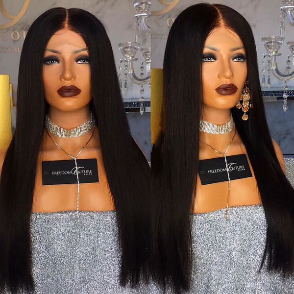 

150 den ity full lace wig for black women 8 26 inch ilky traight gluele full lace human hair wig baby hair
