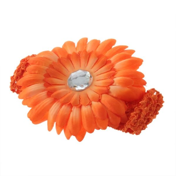 Daisy Flower Clip Crocheted Woman Girls Baby Headbands Hair Clips Headband