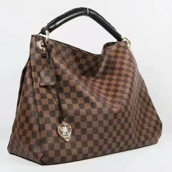 

Original 2018 free ship NEVER FULL cowhide leather handbags color leather shopping bag Never single shoulder bag 40249