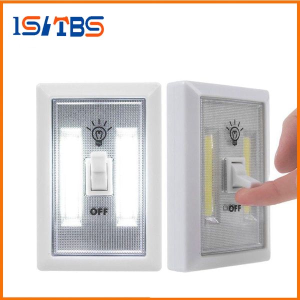 COB LED Switch Light Wireless Cordless Under Cabinet Closet Kitchen RV Night Light applique da parete per interni Luci notturne