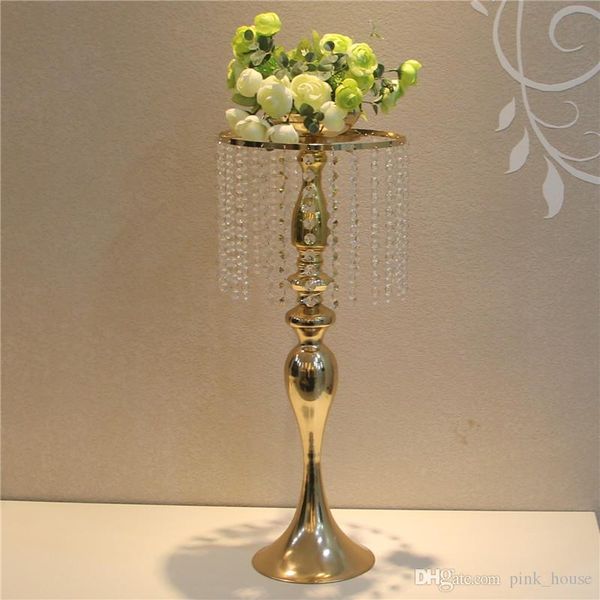 

weddig table centerpiece tall flower stand 60cm height flower holder vase wedding gold centerpieces wedding supplies for table