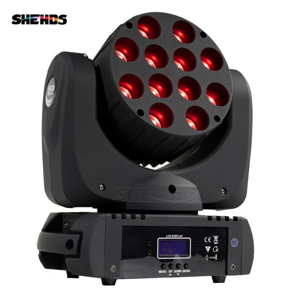 

2018 fa t dmx tage light led moving head led beam 12x12w rgb profe ional tage dj factory price