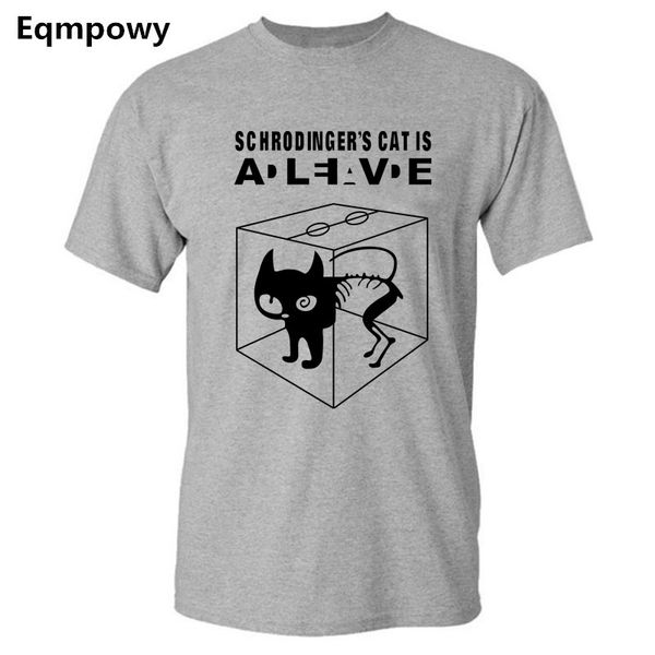 

wholesale-eqmpowy 2017 the big bang theory t-shirt sheldon cooper schrodinger 's cat t shirt men cartoon anime print shirts, White;black