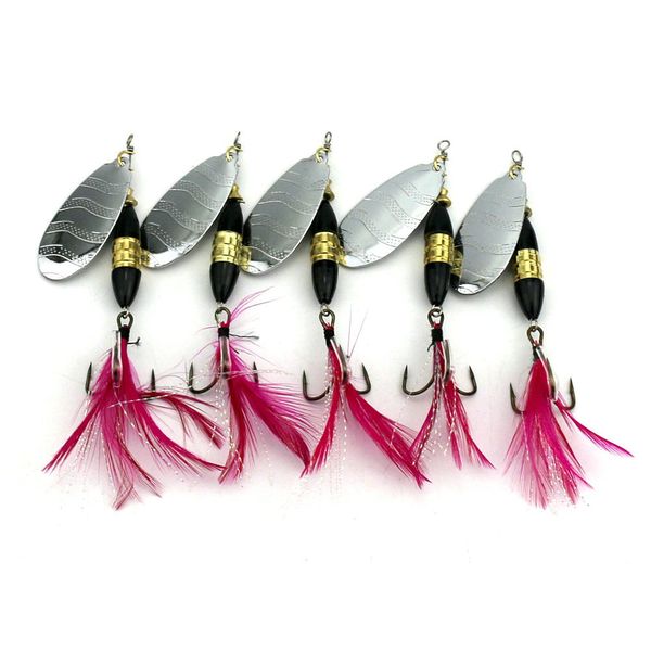 

5pcs spoons fishing kit /trout spinner kit/8.7cm spinnerbaits18g