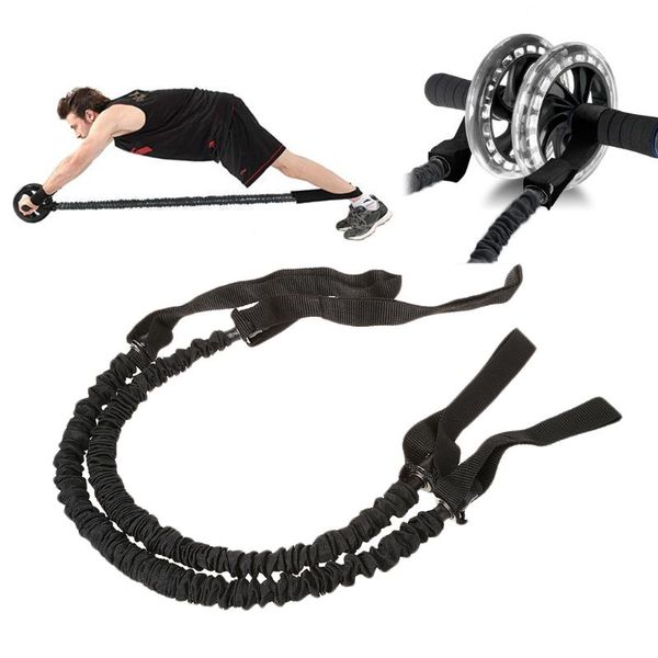 

2pcs ab roller pull rope waist abdominal exercise gym fitness resistance bands fitness equipment
