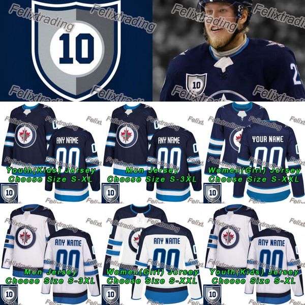 

10 Patch Winnipeg Jets Andrew Copp Marko Dano Seth Griffith Bryan Little Shawn Matthias Mathieu Perreault Nic Petan Kyle Connor Jersey