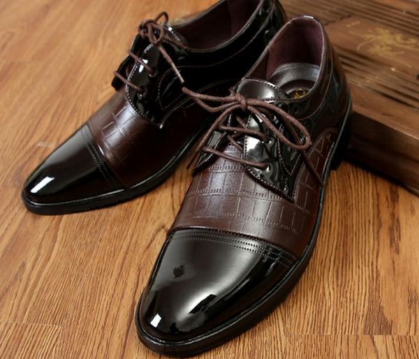 

send 2018 spring and autumn pointed end korean formal wear men's shoes@01, Black