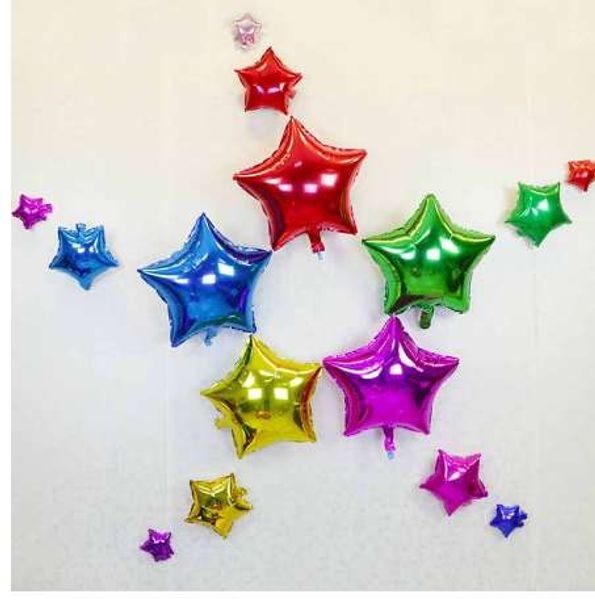

decoration helium balloons inflatable birthday 10 aluminum foil wedding large balloon gift air party christmas star inch wokmq
