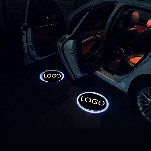 

2Pcs Ghost Shadow Light Welcome Lamp Logo Laser Projector Car LED Door Warning Light for honda for chevrolet