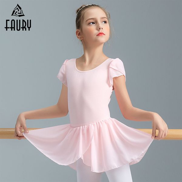 

2018 girls' ballet dance dress children's gymnastics leotard skirt kids' stage dance wear professional tutu ballet costumes, Black;red