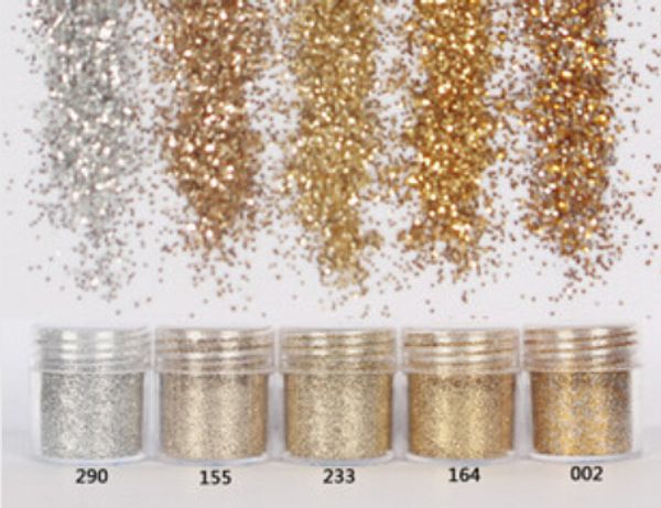 

4 colors nail art decorations manicure gradient color suit oil glue multi colors nail art ing, Silver;gold