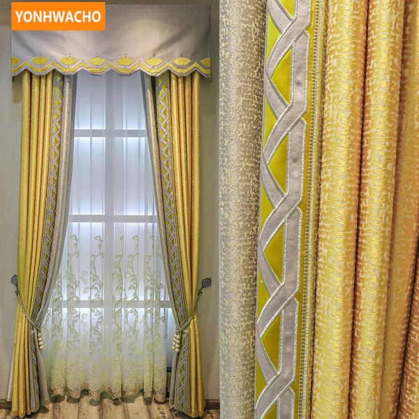 2019 Custom Curtains High Quality Luxury European Chenille Solid