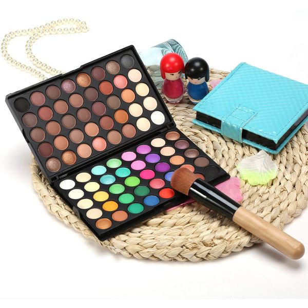 

the 80 color eye shadow palette professional 2 - layer color makeup pan pearl light earth color matte eye shadow