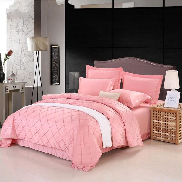 Luxury Style Bedding Sets Solid Color Sideric Soft Duvet Covers