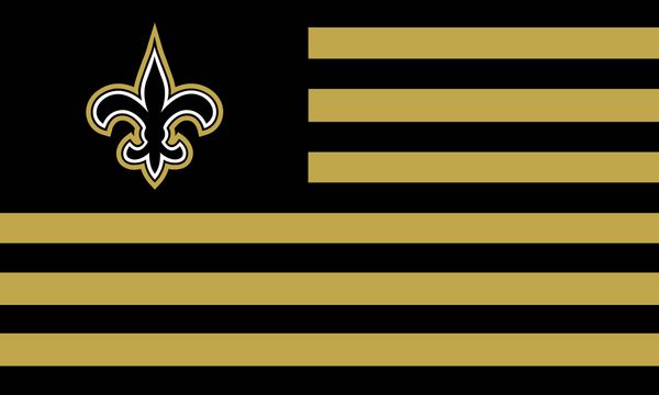

new orleans saints flags 3x5ft 150x90cm 100% polyester,canvas head with metal grommet,used indoors or outdoors