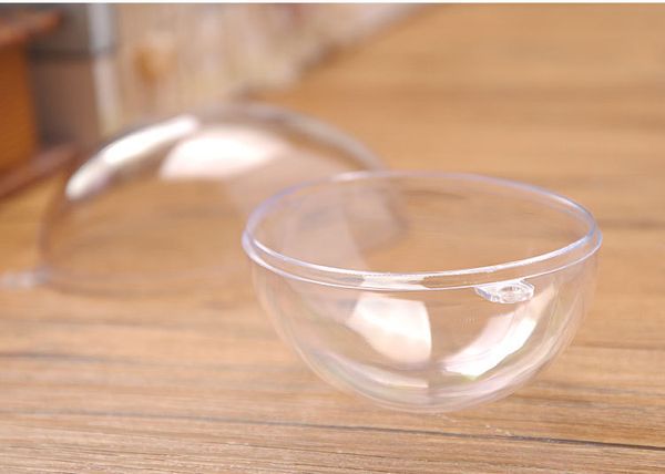 

70pcs 7cm transparent plastic round ball pendant ornaments for christmas xmas tree bauble decor wedding favours