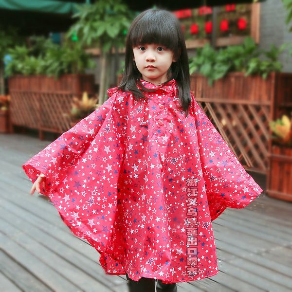 

2017 cute chubasquero kids stars rainwear children cloaks raincoat impermeable rain poncho capa de chuva de chubasqueros mujer