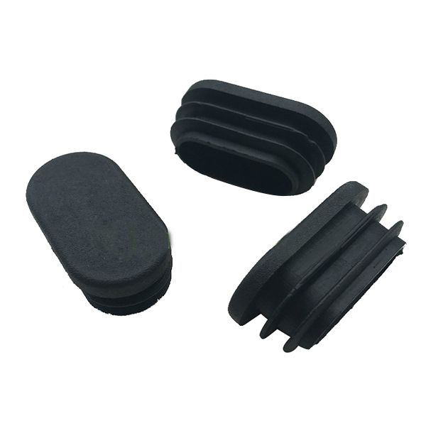 

gczw-oval table chair leg tube pipe insert end cap 40mm x 20mm 20pcs black