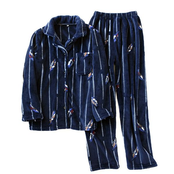 

women men winter flannel pajama set 2pcs sleepwear couples coral fleece warm homewear hombre pijama femme nightgown, Black;brown