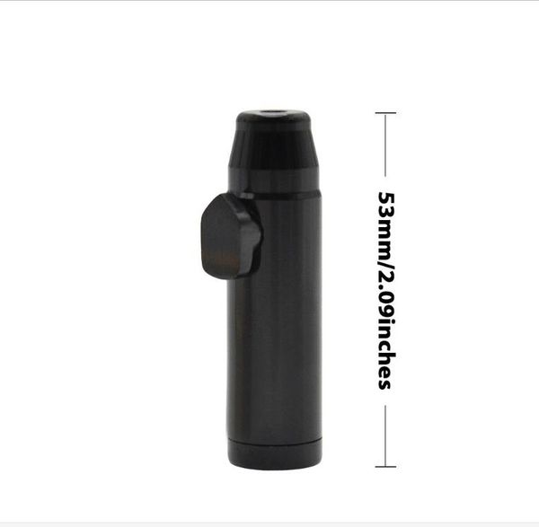 

aluminum metal bottle snuff pipe shaped the boutique bullet pipe ibxws