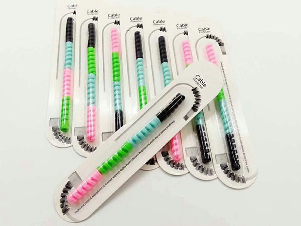 

new spiral data cable protector applicable to mobile phone original charging cable anti-fracture protective cover
