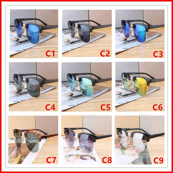 

Brand de ign ungla e 2018 new half frame ungla e women men club ma ter un gla e outdoor driving gla e uv400 eyewear