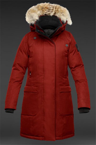

new arrival dhl italy brand women's merideth parka down jacket winter arctic coat hoodie with fur sale cheap, Black