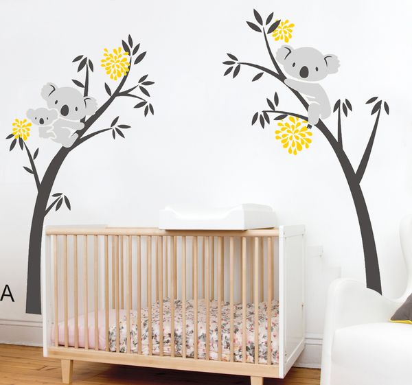 Scarica Gratis Images Acheter 4 Couleurs Grand Koala Arbre Stickers Muraux Papier Peint actualisé par
