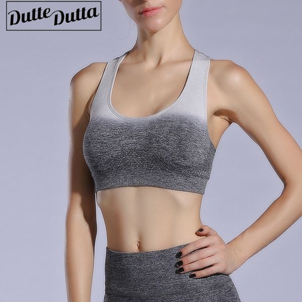 

women sports bra for fitness running yoga bras padded cropped sportswear tank sports vest push up bra women, White;black