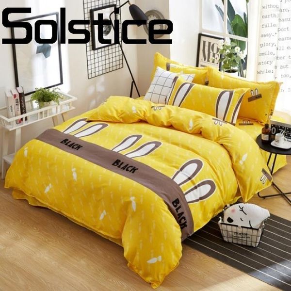 

solstice home textile fashion comfortable breathable plant cashmere twill printed bedding linen bed linen pillowcase 3/4pcs