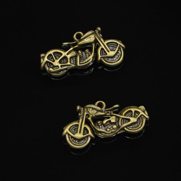 16pcs Zinc Alloy Charms Antique Bronze Lated Motorcycle Charms для ювелирных изделий изготовления ручной работы ручной работы 34*16 мм