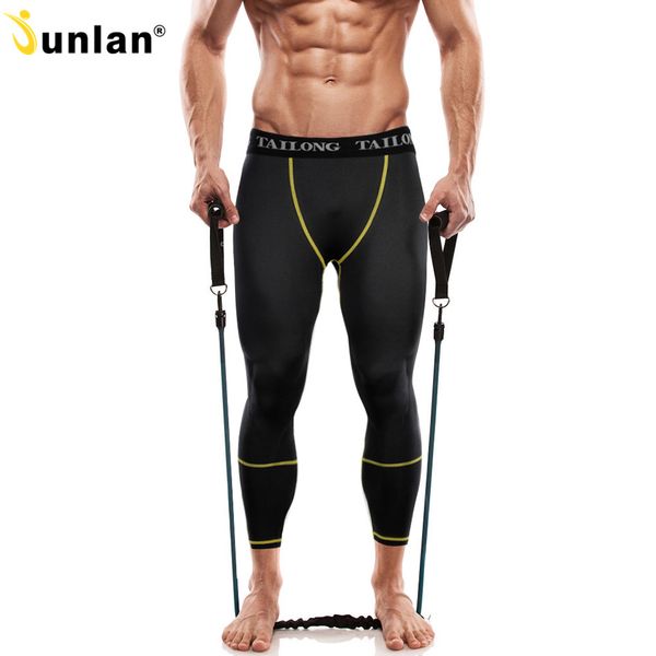 

junlan men shape pants compression tight slimming bottom shapewear workout trousers body control leggings elastic shorts, Black;brown