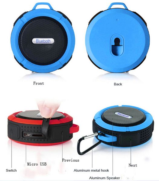 

2018 Mini Promotion Speaker Waterproof Shower Speaker Blue tooth for MP3/ MP4 Playing it is company with you Camping cycling music