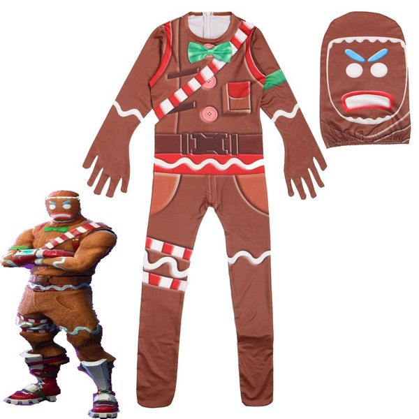 Christmas Childrens Performance Clothing New Conjoined Cosplay Gingerbread Man Clothes Party Style Clothing Uk 2019 From Baohuibin Uk 1415 - roblox gingerbread man head