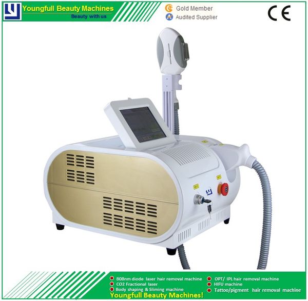 

laser epilator depilator ipl aesthetic hair removal machine instrument opt shr diode laser ce approved fast comfortable painless treatment, Black