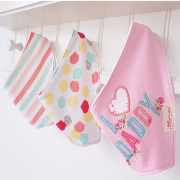 Kleinkind Kinder Baumwolle Baby Lätzchen /& Rülpsen Tücher Solid Dreieck Halstuch