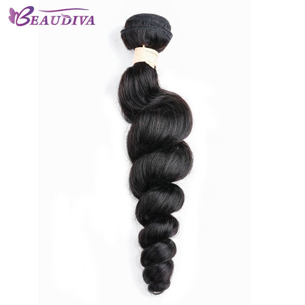 

grade 8a brazilian loose wave virgin hair bundles one piece/lot no shedding&tangle brazilian wave human hair extension 8"-24 on sale, Black
