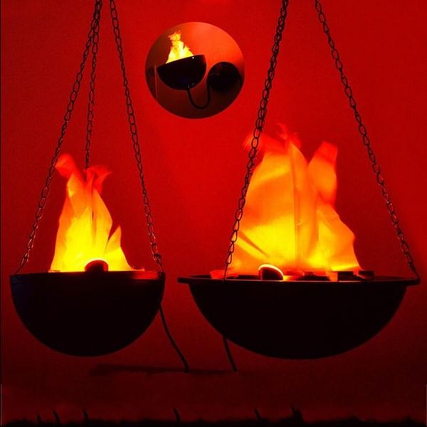 

светодиодные подвесные поддельные пламя лампы факел огни огонь горшок чаша для хэллоуин фестиваль партии декора поставки высокого качества 4