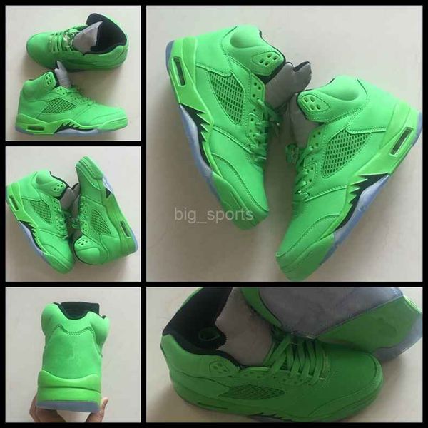 

2018 new 5 v men basketball shoes green outdoor sneakers 5s basket ball boots mens trainers athletics sports shoes size 41-47