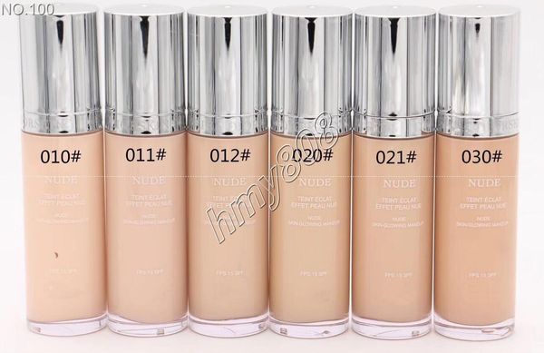 

new nude skin glowing makeup nutural color foundation matte concealer foundation fps 15 spf 40ml have 6 different color