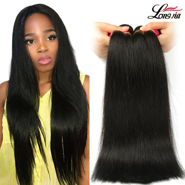 

индийский прямые переплетения пучки естественный цвет 100% человеческих волос пучки 8"-28" наращивание волос прямые реми волос бесплатная до, Black