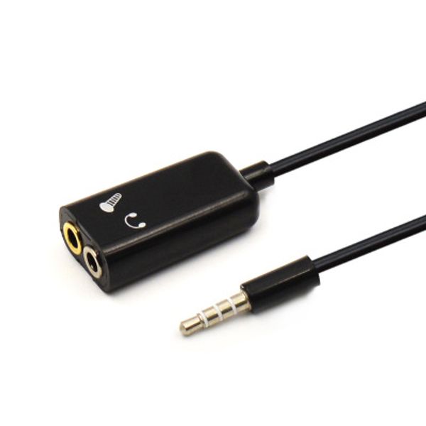 Cavo adattatore per microfono per telefono cellulare Cavo per porta splitter convertitore audio da 3,5 mm per microfono fai-da-te