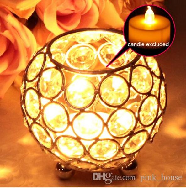 Elegant Crystal Gold Sliver Lantern Wedding Centerpiece Decoration