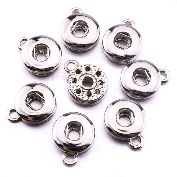 

noosa chunks silver gold color 12mm 18mm ginger snap button base for diy snap button necklace bracelet earrings jewelry accessory